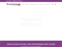 Tablet Screenshot of musiccontact.net
