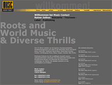 Tablet Screenshot of musiccontact.com